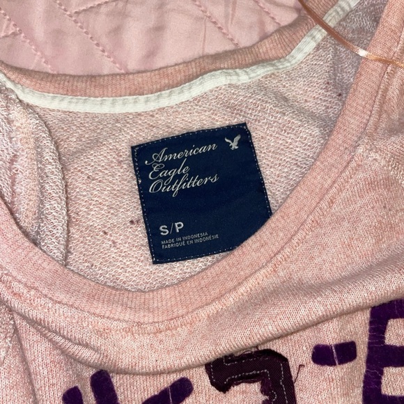 American Eagle Outfitters Pink and Purple Off-the-Shoulder Sweater - Picture 3 of 3
